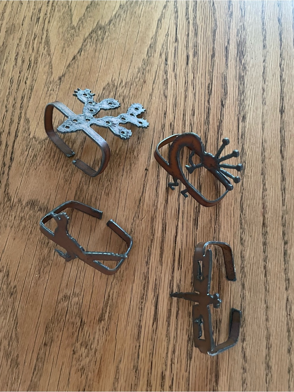 Southwest New Mexico Set of 4 Napkin Rings Holders Never Used